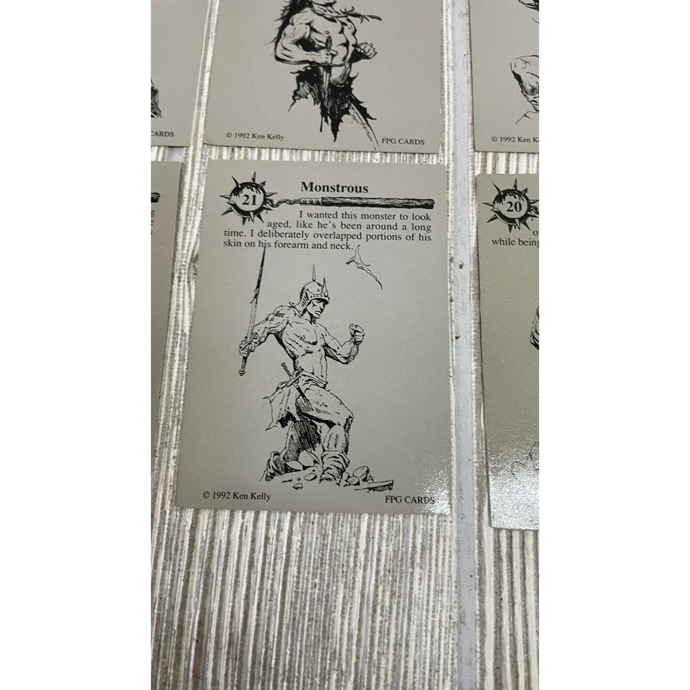 Ken Kelly Fantasy Art Trading Cards 1992 FPG Lot of 9 Cards 20-24 26-29 Dragons
